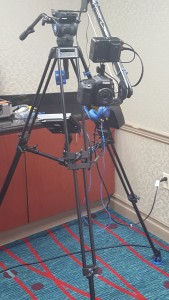 tripod with canon camera